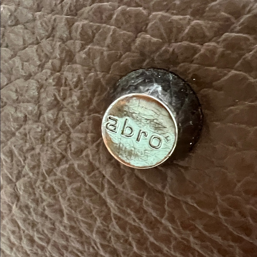 Euc! Abro Brown Leather Handbag - image 8